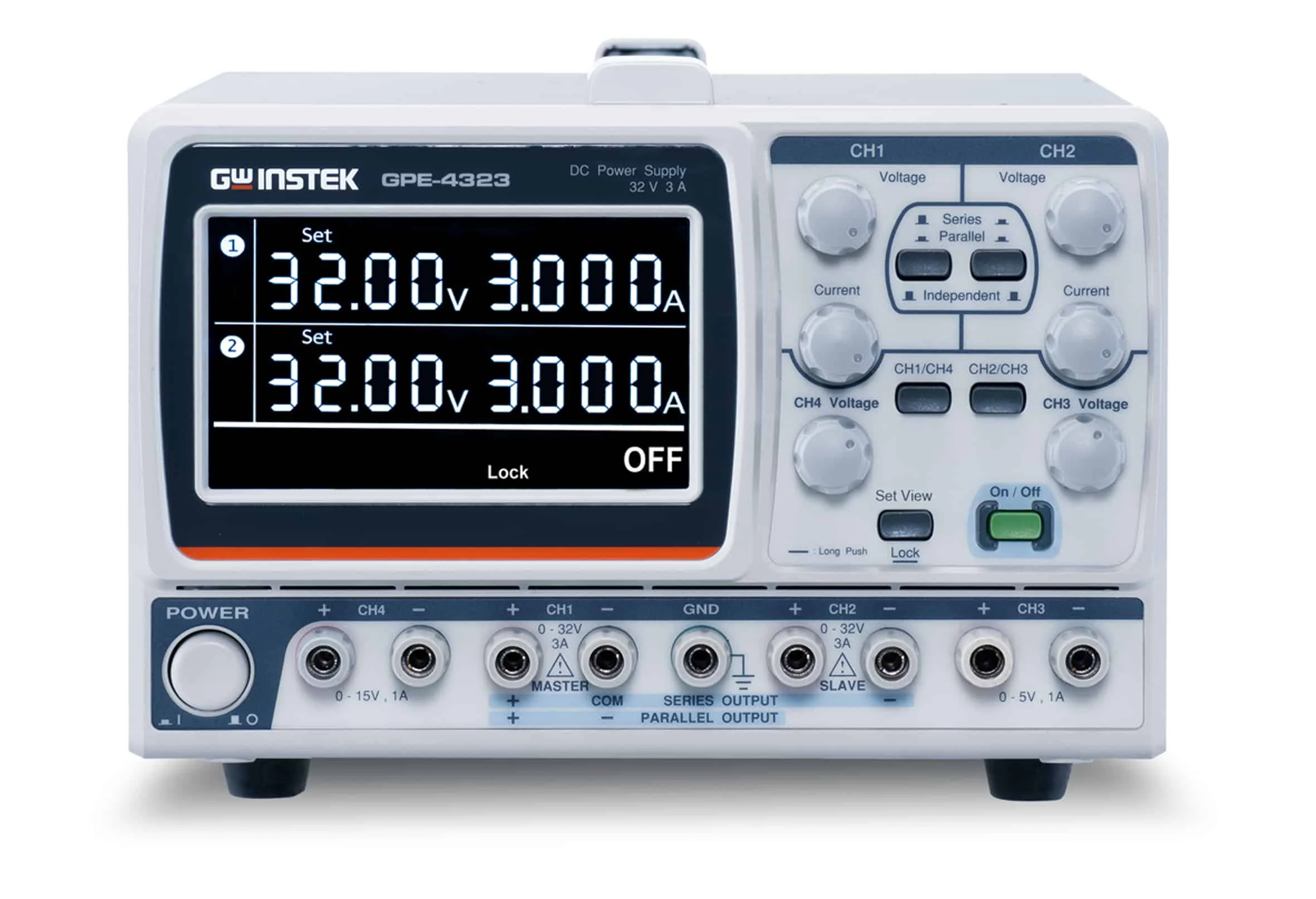 منبع تغذیه دوبل تراکینگ گودویل مدل GW instek GPE-4323