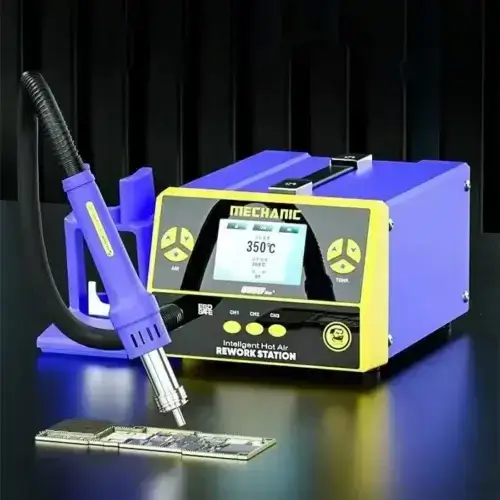هیتر مکانیک مدل MECHANIC 861DW Max Plus-0-MECHANIC 861DW Max+ Soldering Station, Hot Air Gun,Rework for Motherboard, Phone, PCB Welding, Desoldering Repair Tools