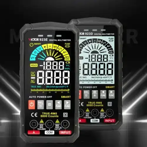 مولتی متر با صفحه نمایش لمسی دیجیتال ویکتور مدل Victor VC-923E عصرتولز