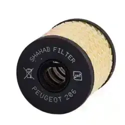فیلتر روغن شهاب مدل SH 11023 مناسب خودرو پژو 206 کوتاه / 207 / رانا / H30 کراس (واشر سیلیکونی) کارتن 144 عددی