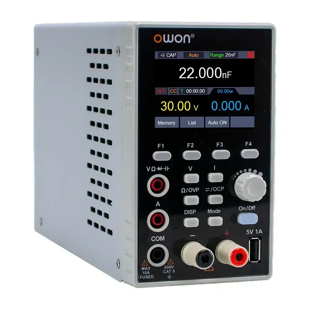 خرید منبع تغذیه دیجیتال اوون مدل OWON SPM6103 به همراه مولتی متر | عصرتولز