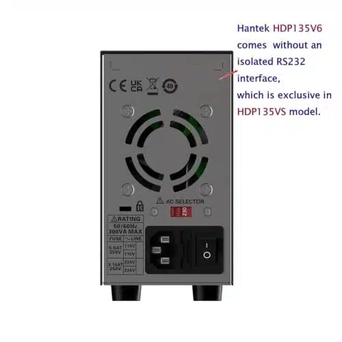 منبع تغذیه قابل برنامه ریزی هانتک مدل HANTEK HDP135V6A عصرتولز