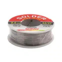 سیم لحیم قطر 0.6 میلی متر 100 گرم سومو مدل SOMO SM606 عصرتولز