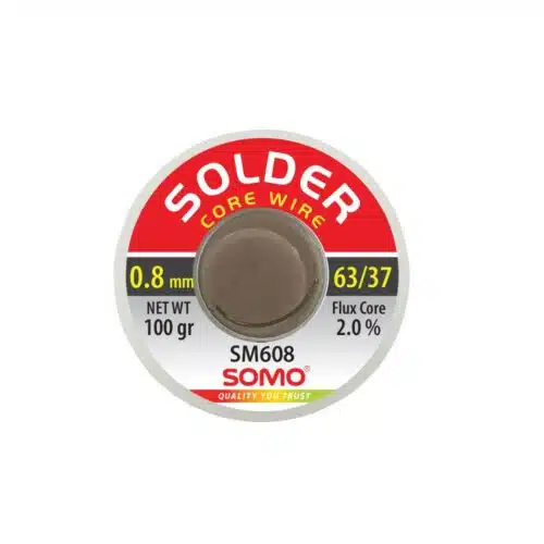 سیم لحیم قطر 0.8 میلی متر 100 گرم سومو مدل SOMO SM608