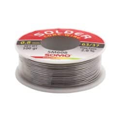 سیم لحیم قطر 0.8 میلی متر 100 گرم سومو مدل SOMO SM608