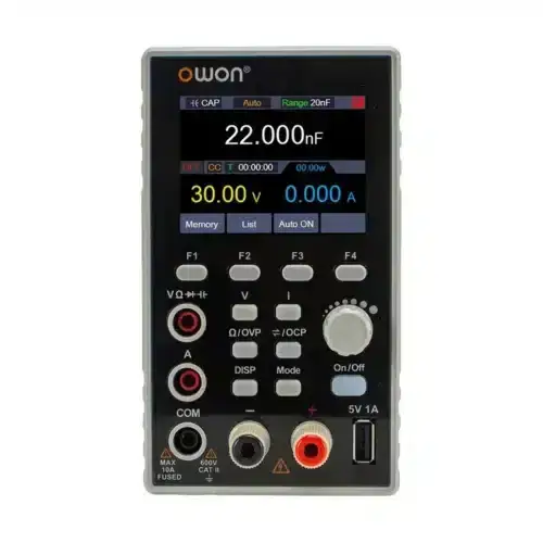 منبع تغذیه دیجیتال اوون مدل OWON SPM6103 به همراه مولتی متر