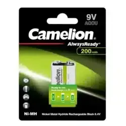 باتری کتابی قابل شارژ کملیون مدل Camelion 200mAh ALWAYS READY عصرتولز