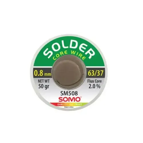 سیم لحیم قطر 0.8 میلی متر 50 گرم سومو مدل SOMO SM508