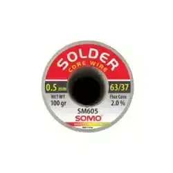 سیم لحیم قطر 0.5 میلی متر 100 گرم سومو مدل SOMO SM605
