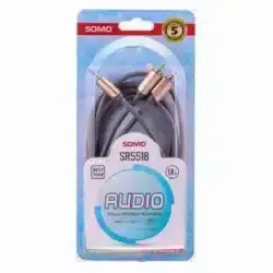 کابل تبدیل جک 3.5 میلی متری به RCA سومو مدل SOMO SR5518 طول 1.8 متر ASRTOOLS