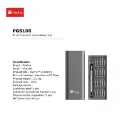 پیچ گوشتی و سری پیچ گوشتی پرووان مدل ProOne PGS100 بسته 51 عددی asrtools