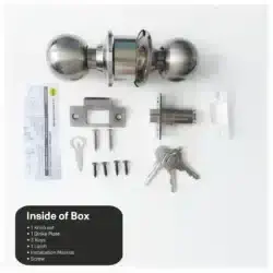 دستگیره در گرد مدل BRUSERTANG KNOB SET A871PB 70mm عصرتولز