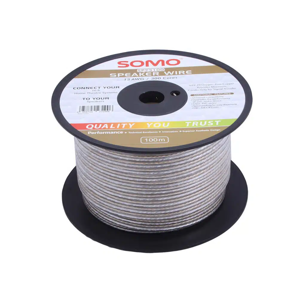 سیم بلندگو 300 رشته ای SOMO SP23100 سومو 100 متری asrtools