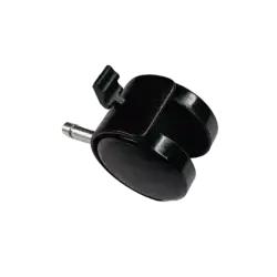 چرخ صندلی ترمزدار اداری پایه میله ای 3 سانتی متر با پایه گردان قطر 5 سانتی متر asrtools