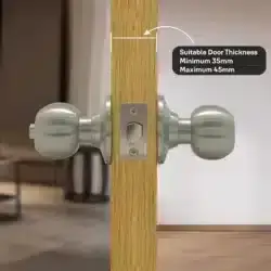 دستگیره در گرد مدل BRUSERTANG KNOB SET A871PB 70mm عصرتولز