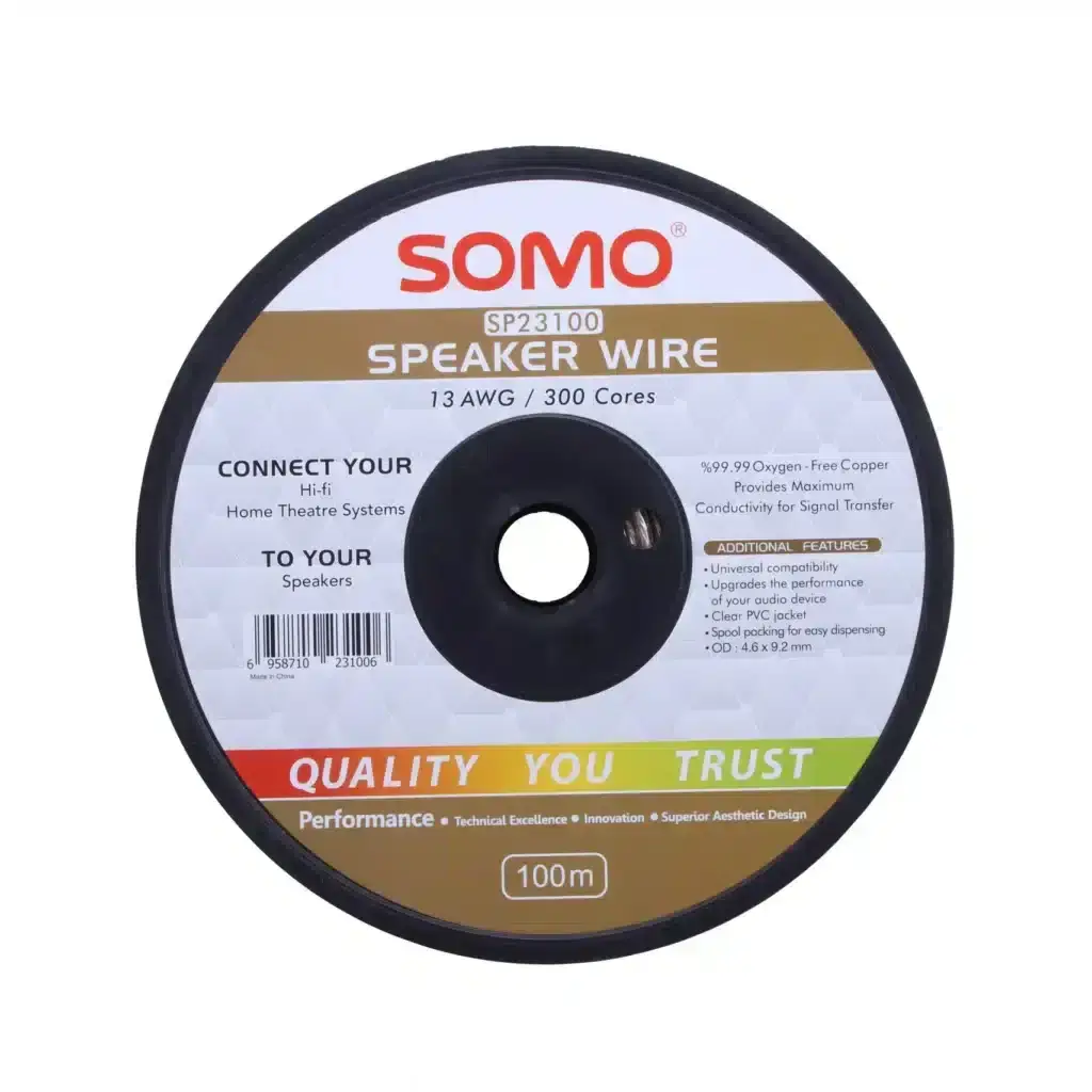 سیم بلندگو 300 رشته ای SOMO SP23100 سومو 100 متری asrtools