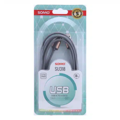 کابل ۲ سر USB سومو SOMO SU318 طول 1.8 متر ASRTOOLS