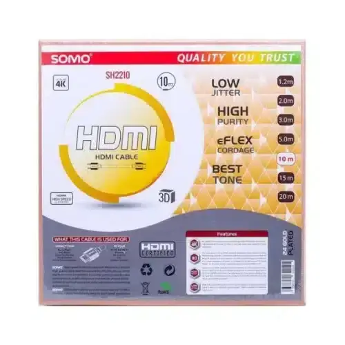 کابل HDMI سومو SOMO SH2210 طول 10 متر ASRTOOLS