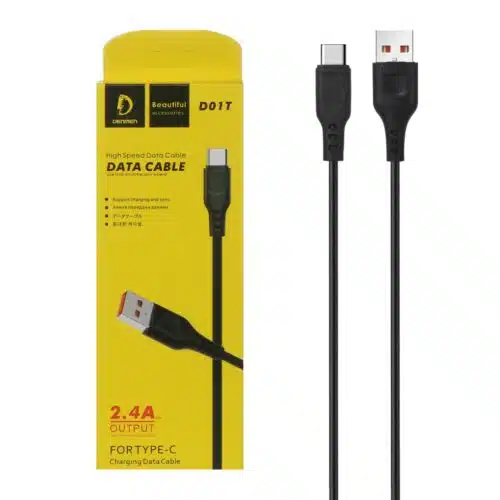 کابل تبدیل USB به USB-C دنمن مدلDENMEN D01T طول 1 متر عصرتولز