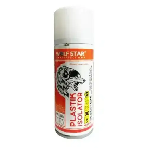 اسپری پوشش دهنده پلاستیک ولف استار مدل WOLFSTAR plastik isolator حجم 200ml عصرتولز