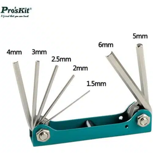 آچار آلن ستاره ای پروسکیت مدل Proskit 8PK-021N مجموعه 7 عددی عصرتولز