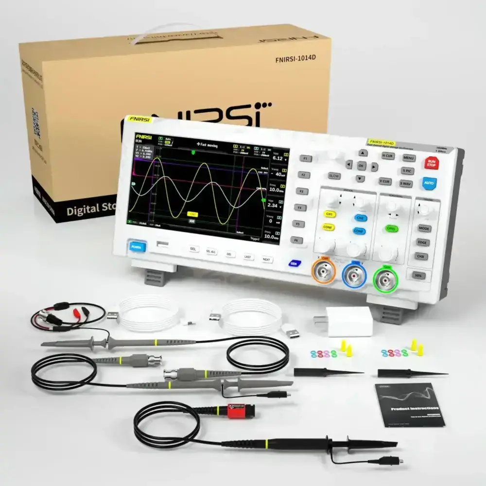 اسیلوسکوپ دیجیتال رومیزی مدل FNIRSI 1014D عصرتولز