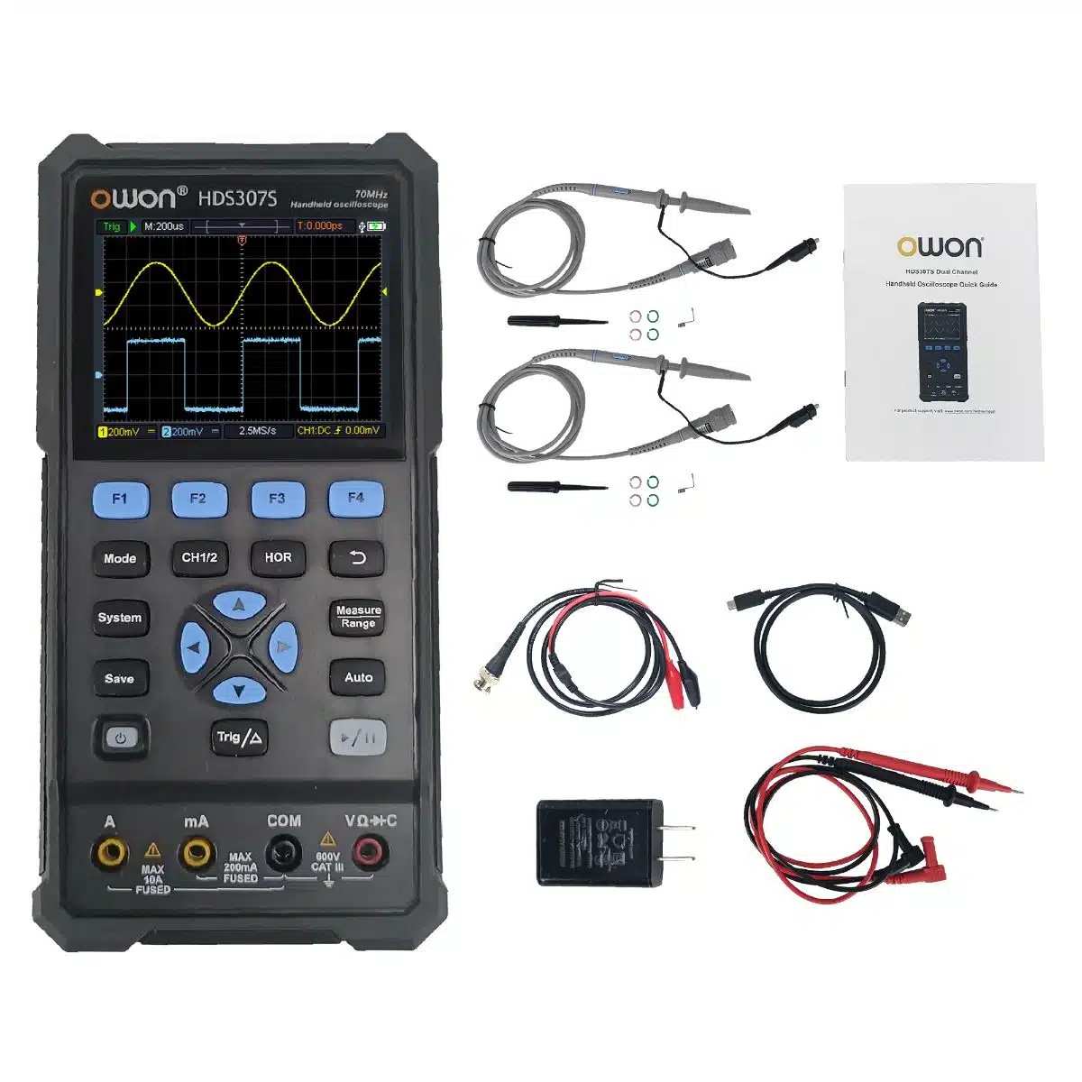 اسیلوسکوپ دستی دیجیتالی اوون مدل OWON HDS307S عصرتولز