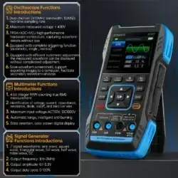 اسیلوسکوپ دستی 3 کاره مدل FNIRSI 2C23T عصرتولز
