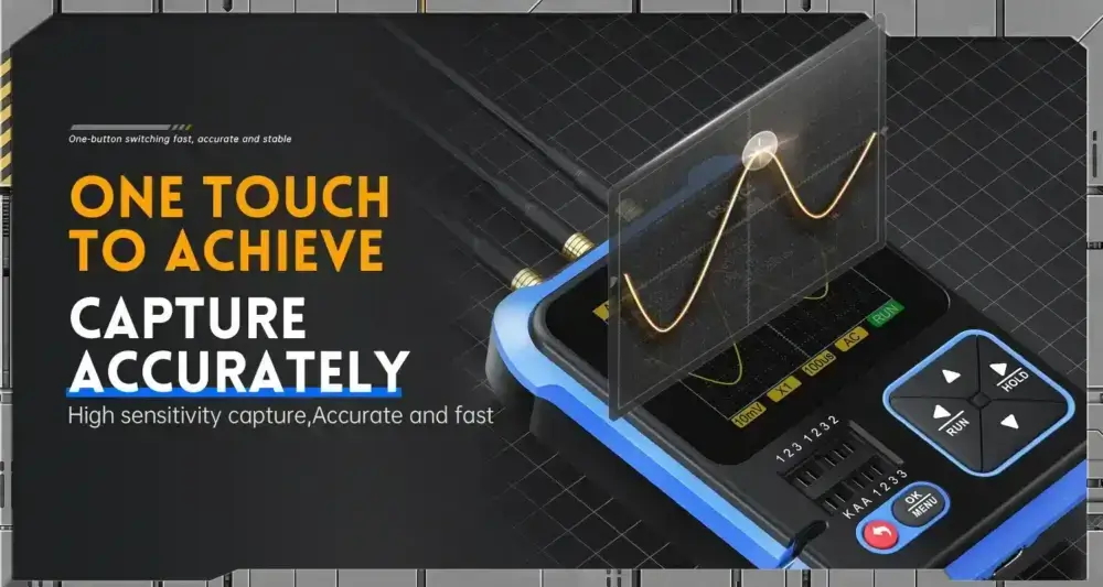 اسیلوسکوپ و تستر قطعات 3 کاره مدل FNIRSI DSO-TC3 عصرتولز