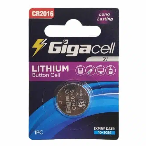 باتری سکه‌ ای لیتیومی گیگاسل مدل Gigacell CR2016 بسته 1 عددی asrtools