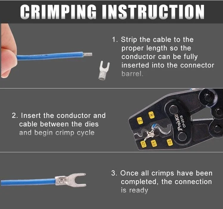 آچار پرس کابلشو پروسکیت مدل Proskit CP-251B