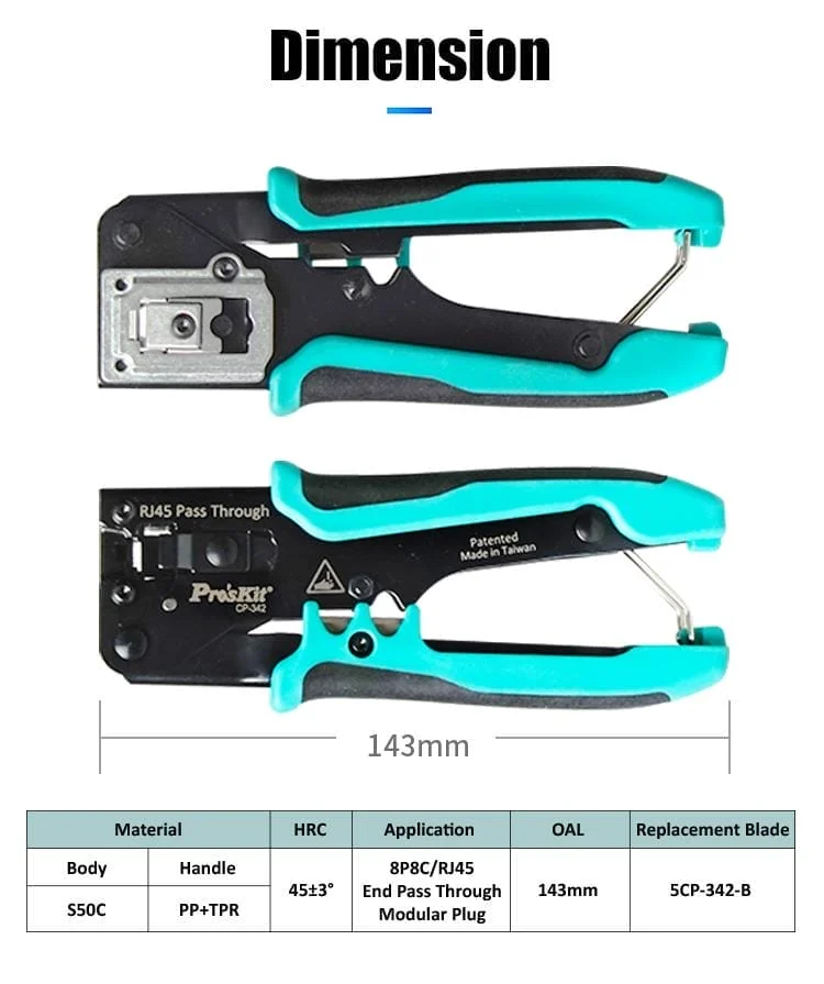 آچار سوکت زن میان گذر پروسکیت مدل Proskit CP-342 16 آچار سوکت زن میان گذر پروسکیت مدل Proskit CP-342 عصرتولز