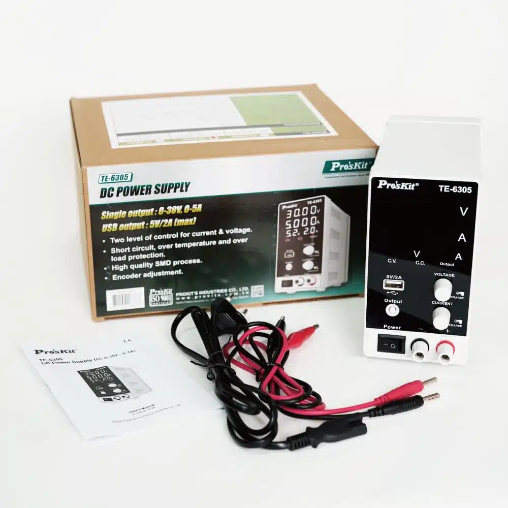 منبع تغذیه دیجیتال پروسکیت مدل Proskits TE-6305F عصرتولز