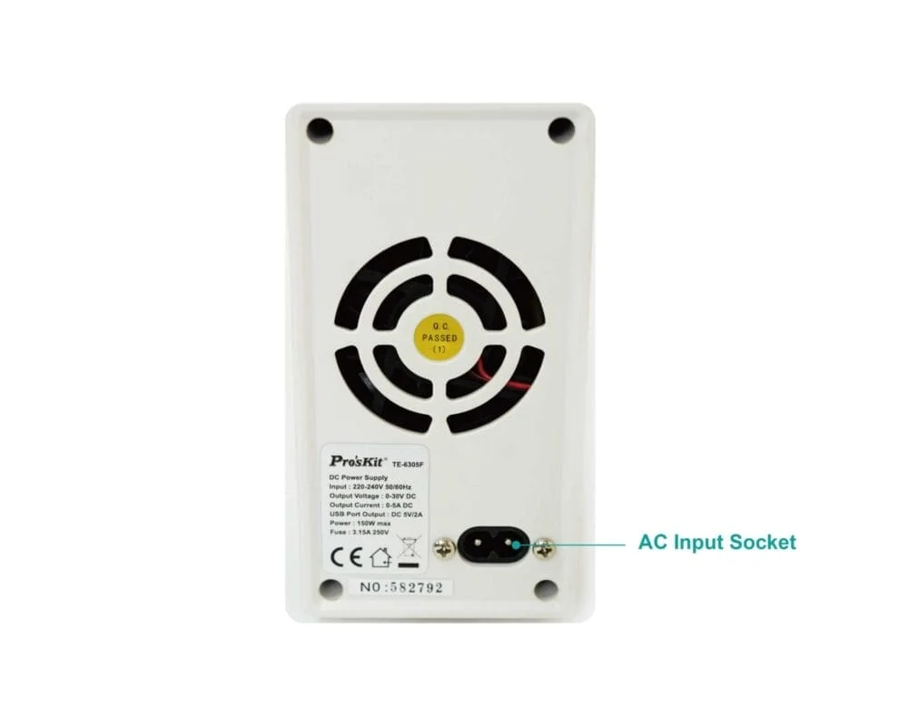منبع تغذیه دیجیتال پروسکیت مدل Proskits TE-6305F 12 منبع تغذیه دیجیتال پروسکیت مدل Proskits TE-6305F عصرتولز