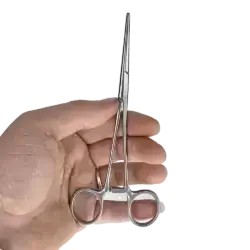 پنس مدل هموستات مستقیم کد Hemostat forceps STRAIGHT 16CM عصرتولز