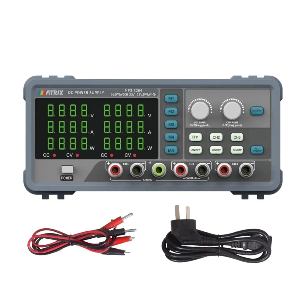 منبع تغذیه دوبل تراکینگ ماتریکس مدل Matrix MPS-3264 عصرتولز منبع تغذیه دوبل تراکینگ ماتریکس مدل Matrix MPS-3264 عصرتولز