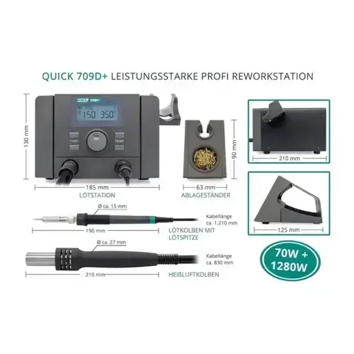 هیتر و هویه کوییک مدل QUICK 709D PLUS عصرتولز