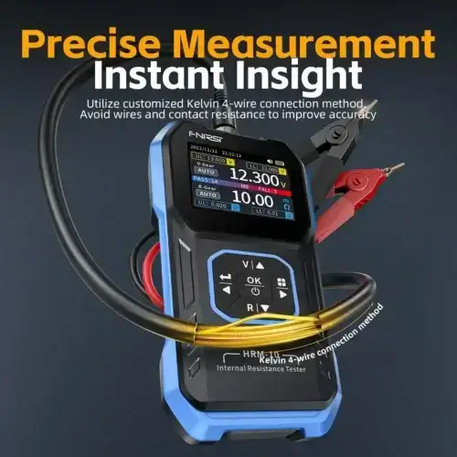 تستر باتری مقاومت سنج FNIRSI HRM-10