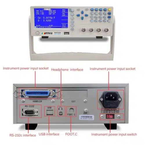 LCR متر دیجیتال ماتریکس مدل MATRIX MCR-5100 عصرتولز