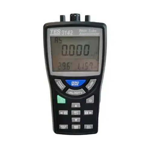 فشارسنج تفاضلی و محیطی ، بادسنج پیتوت تیوب تی ای اس مدل TES-3142 عصرتولز