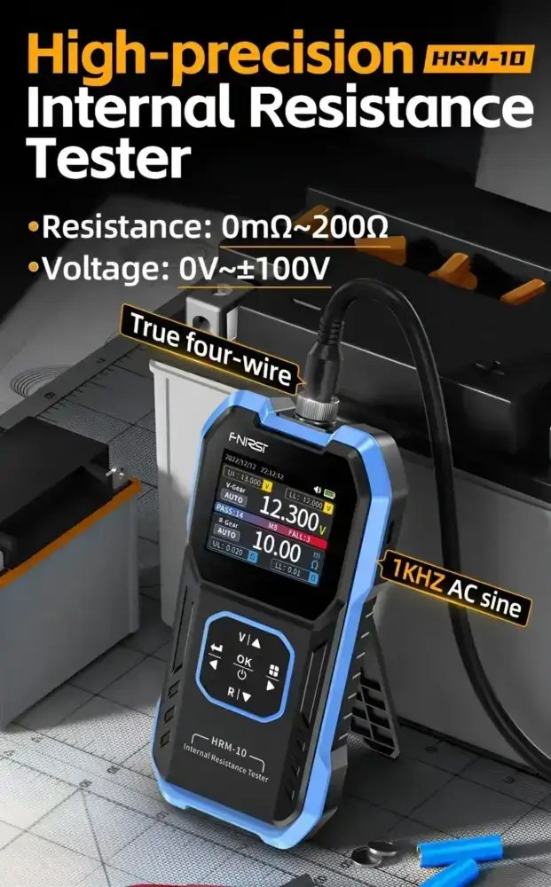 تستر باتری مقاومت سنج FNIRSI HRM-10