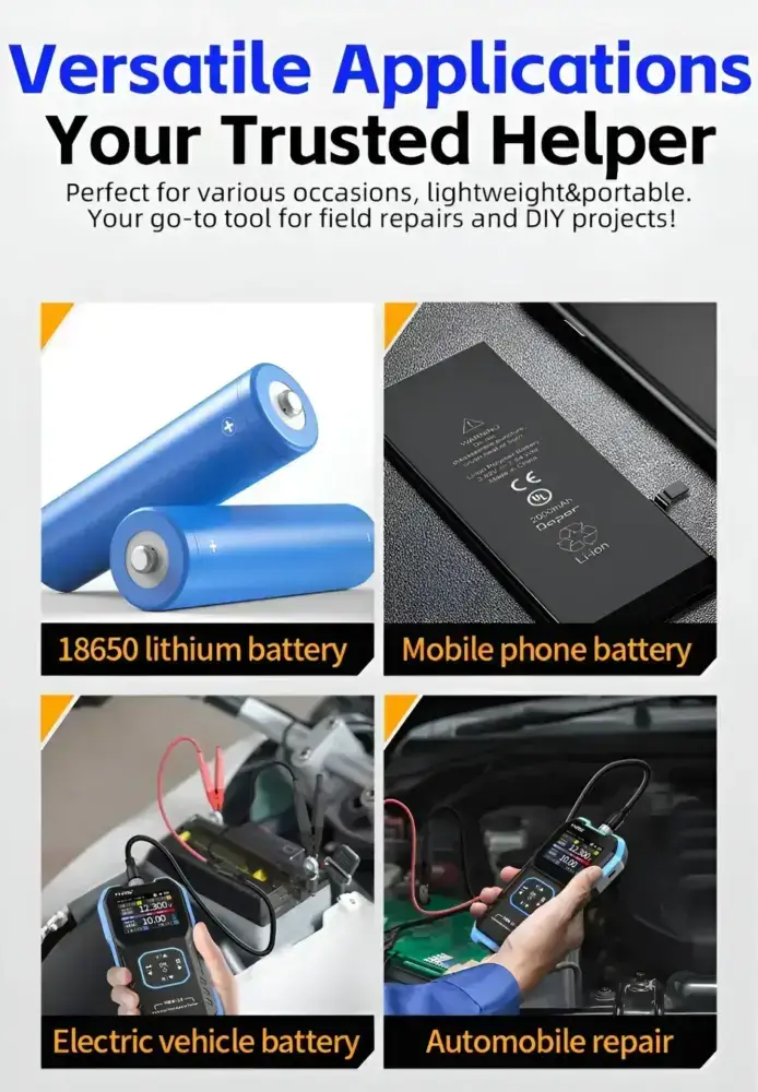 تستر باتری مقاومت سنج FNIRSI HRM-10