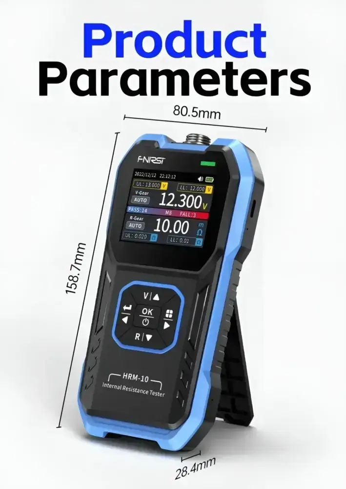 تستر باتری مقاومت سنج FNIRSI HRM-10