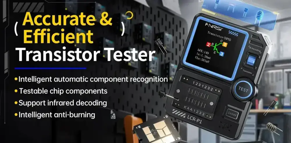 تستر قطعات الکترونیکی مدل FNIRSI LCR-P1 2 تستر قطعات الکترونیکی مدل FNIRSI LCR-P1