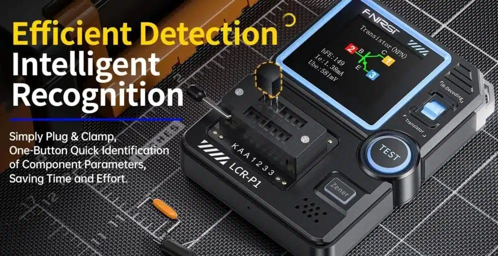 تستر قطعات الکترونیکی مدل FNIRSI LCR-P1 3 تستر قطعات الکترونیکی مدل FNIRSI LCR-P1