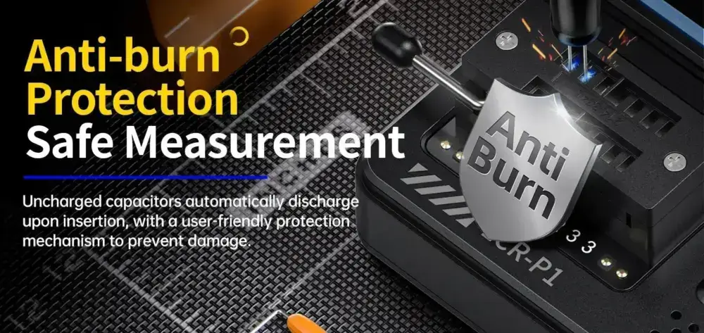 تستر قطعات الکترونیکی مدل FNIRSI LCR-P1 4 تستر قطعات الکترونیکی مدل FNIRSI LCR-P1