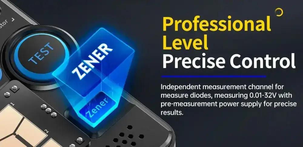 تستر قطعات الکترونیکی مدل FNIRSI LCR-P1 7 تستر قطعات الکترونیکی مدل FNIRSI LCR-P1