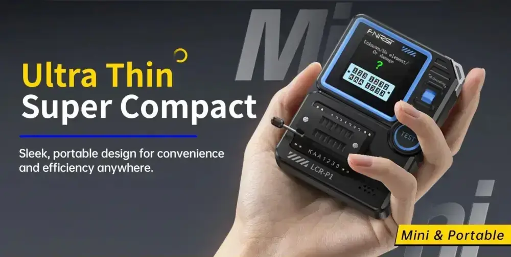 تستر قطعات الکترونیکی مدل FNIRSI LCR-P1 8 تستر قطعات الکترونیکی مدل FNIRSI LCR-P1