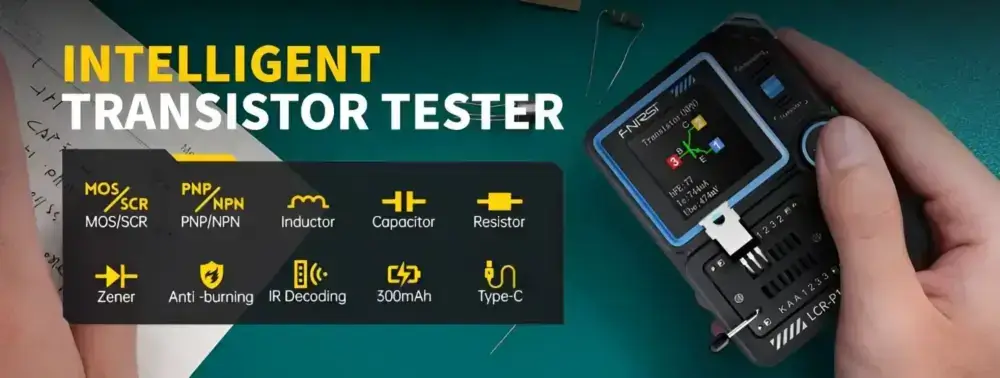 تستر قطعات الکترونیکی مدل FNIRSI LCR-P1 1 تستر قطعات الکترونیکی مدل FNIRSI LCR-P1