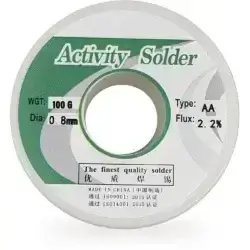 سیم لحیم اکتیویتی مدل Activity Sloder ZHONGSHI 0.8mm 100gr عصرتولز